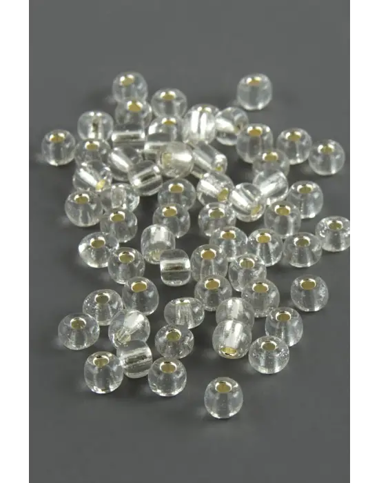 4 mm Şeffaf Kum Boncuk 500 Gram