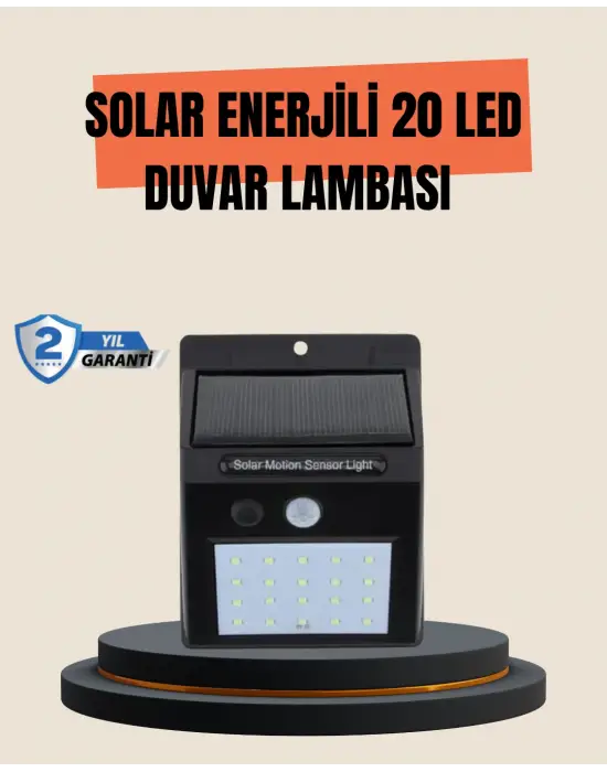 4 Modlu Solar Led Bahçe Ve Garaj Lambası