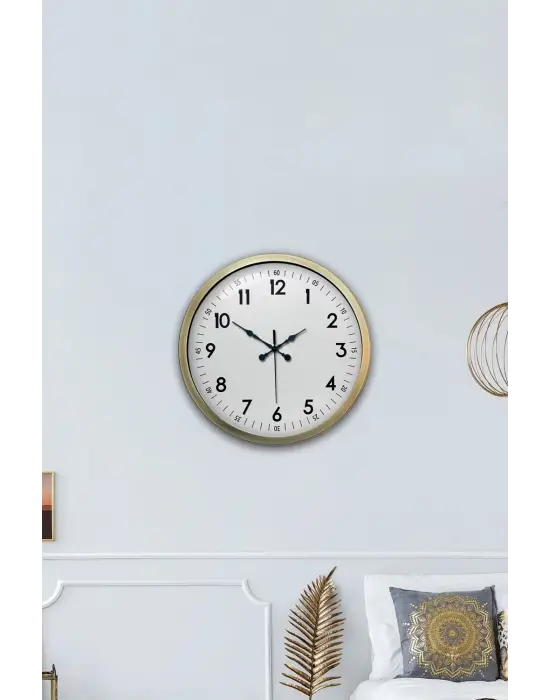 40 cm Eskitme Metal Standart Duvar Saati