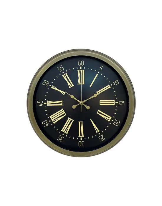 40 Cm Metal Antik Roma Eskitme Duvar Saati