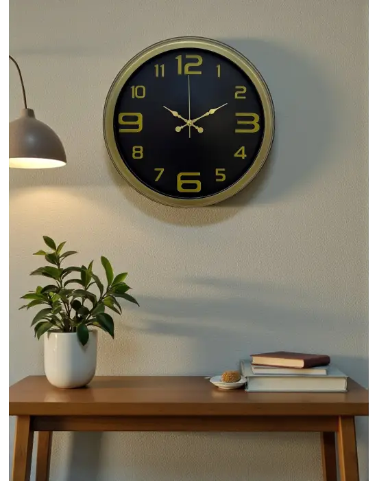 40 Cm Metal Eskitme Vintage Duvar Saati