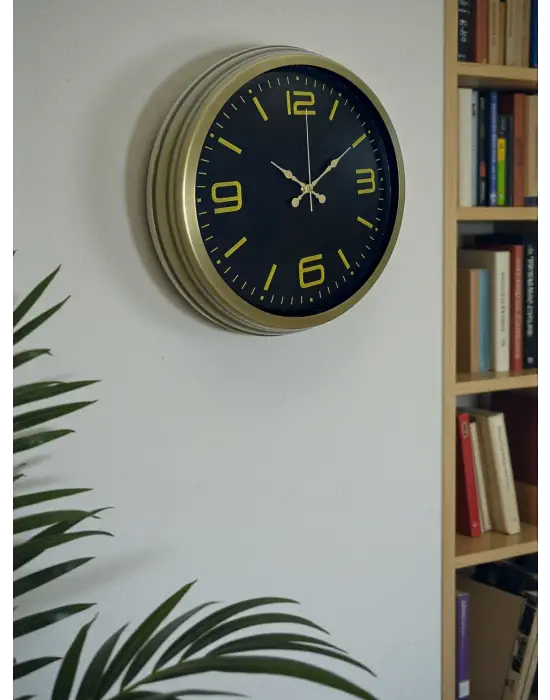 40 Cm Metal Eskitme Vintage Duvar Saati