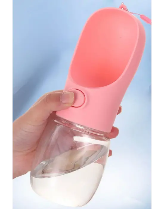 450 ml Taşınabilir Butonlu Evcil Hayvan Suluğu