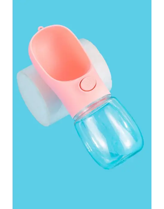 450 ml Taşınabilir Butonlu Evcil Hayvan Suluğu