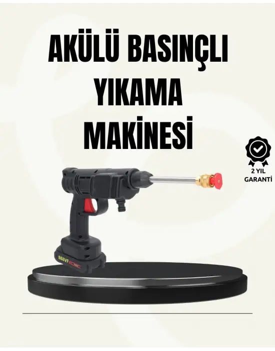 48v Şarjlı Basınçlı Yıkama Makinesi Kablosuz Su Tabancası