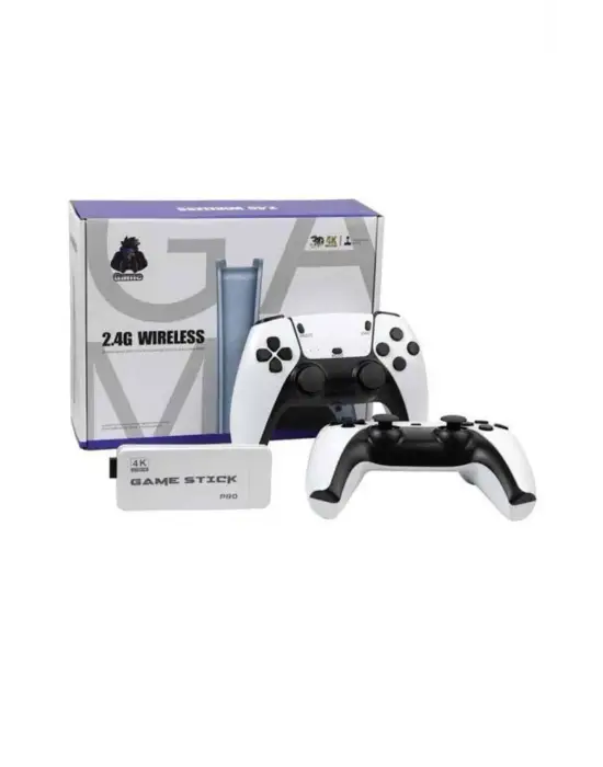 4k Hd Görüntü Kaliteli Retro Game Stick 20000 Oyunlu Çift Kollu Beyaz Game Stick