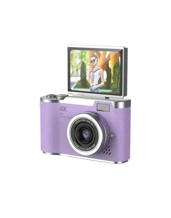 4k Kompakt Kamera 48 Mp Autofocus Flash Özellikli Vlog Kamera