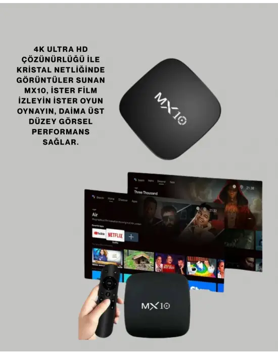 4k Medya Kutusu Hdmı-usb Bağlantılı Android Tv Çözümü