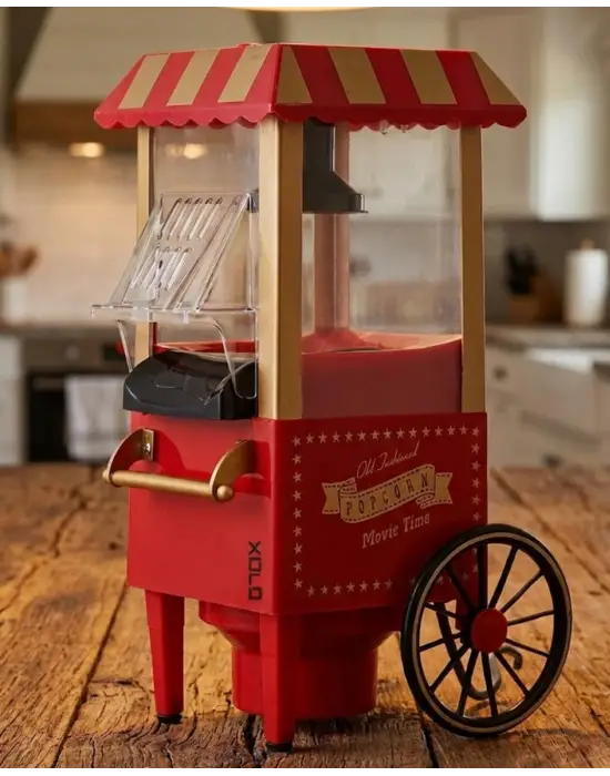 5 Dakikada Popcorn Hazırlayan Yağsız Patlatma Makinesi