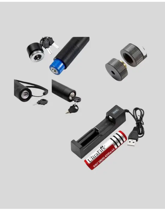 5000mw Yeşil Lazer Pointer Profesyonel Uzun Menzilli