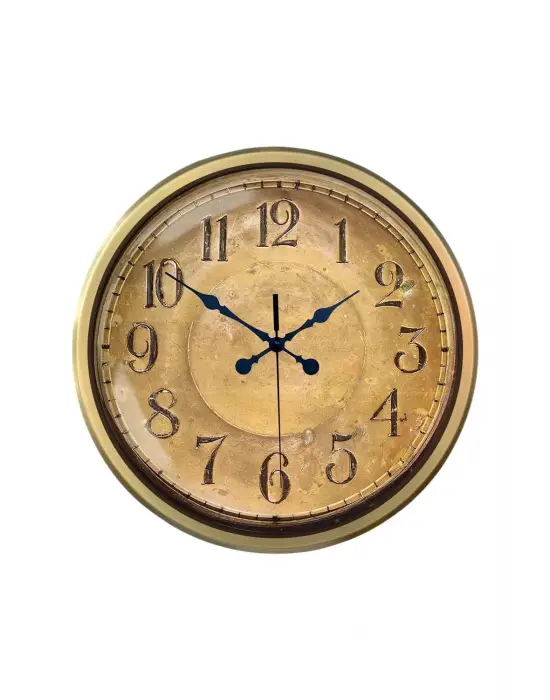 52 cm Eskitme Metal Retro Duvar Saati