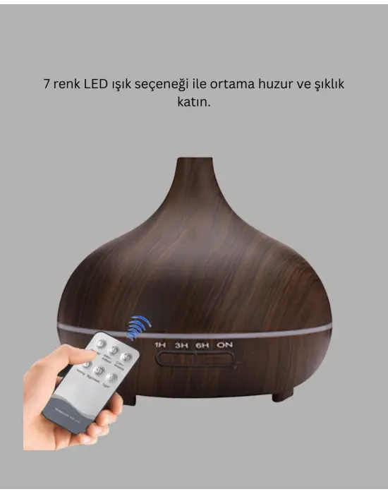 550ml Ultrasonik Hava Nemlendirici Ve Aromaterapi Difüzörü