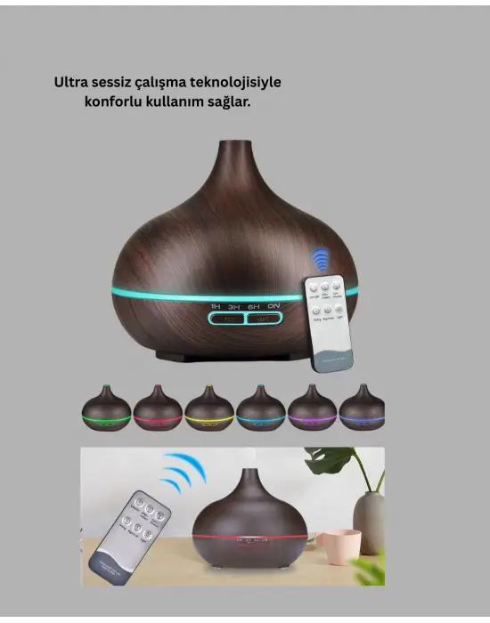 550ml Ultrasonik Hava Nemlendirici Ve Aromaterapi Difüzörü