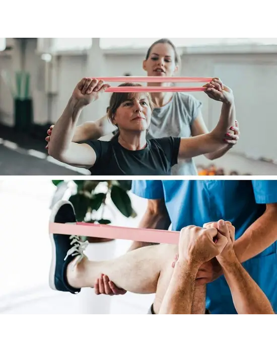 5li Egzersiz Direnç Bant Seti Pilates Crossfit Ekipmanları