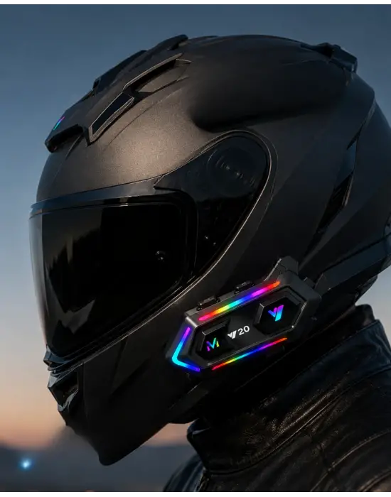 6. Bluetooth 5.3 Kask İçi Intercom Kulaklık Ipx6 Suya Dayanıklı Tasarım