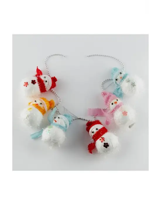 6lı Kardan Adam Yılbaşı Ağaç Süsü 12 cm