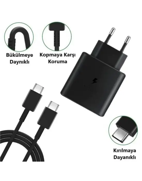 65W Hızlı Şarj Edebilen TYPE C uçlu Şarj Aleti