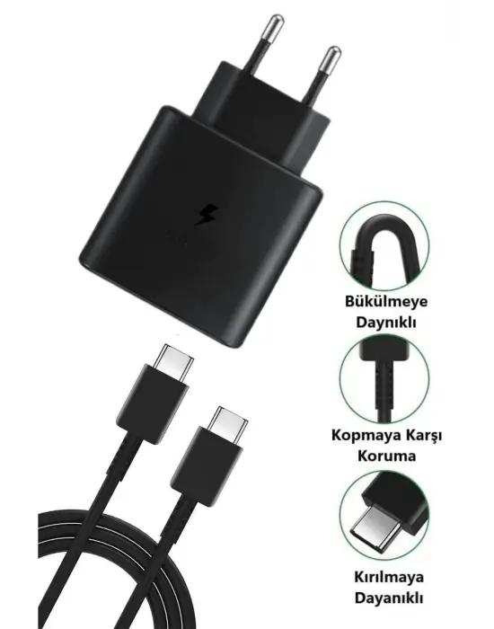 65W Hızlı Şarj Edebilen TYPE C uçlu Şarj Aleti