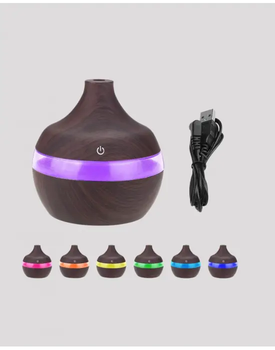 7 Renk Led Işıklı Ultrasonik Aroma Difüzör 300 Ml