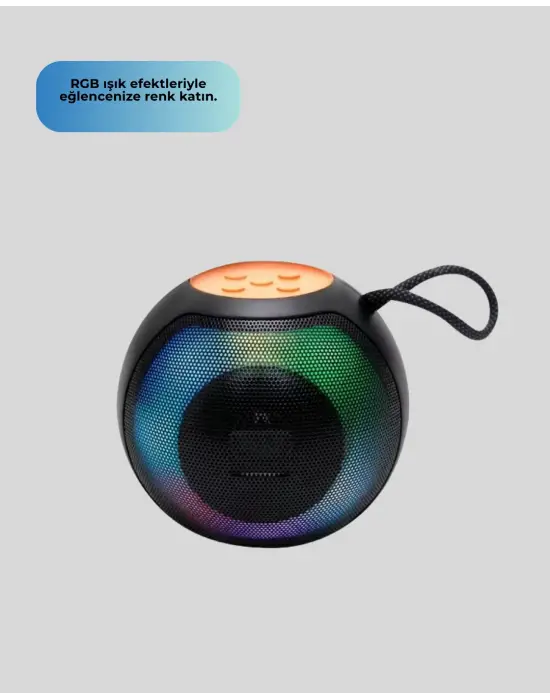 8 Saat Çalma Süreli Taşınabilir Bluetooth Hoparlör