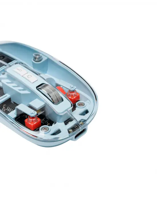 800 1600 Dpı Ayarlanabilir Mavi Kablosuz Mouse Pilli