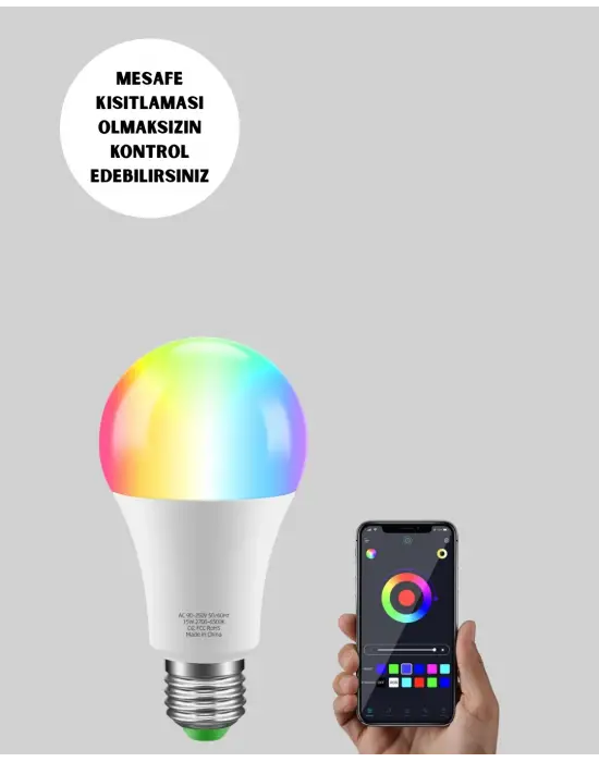 9 Watt Beyaz Işık Ve Renk Ayarlı Akıllı Led Ampul