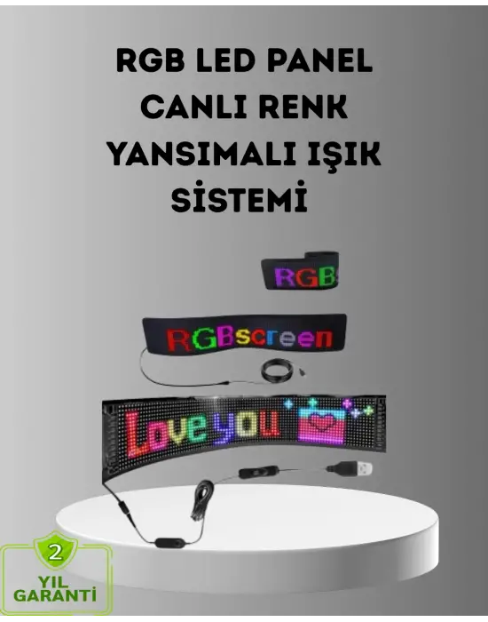 Akıllı Led Matrix Panel – Usb Bağlantılı, Kaydırmalı Yazı Ve Animasyon Desteği