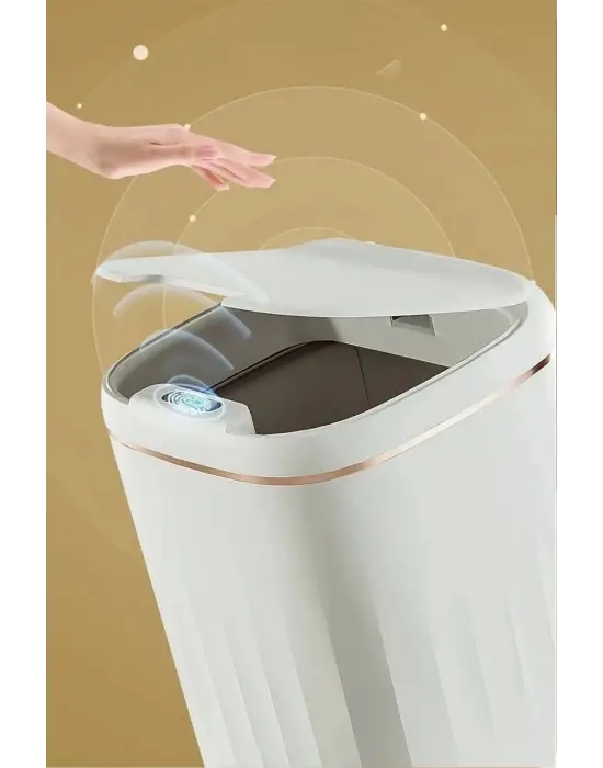 Akıllı Teknolojik Çöp Kutusu Uv Işıklı Otomatik Aç Kapat Sensörlü Mutfak Banyo Ev 20l