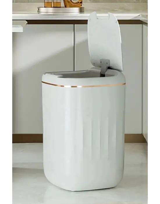 Akıllı Teknolojik Çöp Kutusu Uv Işıklı Otomatik Aç Kapat Sensörlü Mutfak Banyo Ev 20l