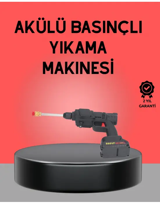 Akülü Basınçlı Yıkama Tabancası 450psı Su Püskürtme Makinesi