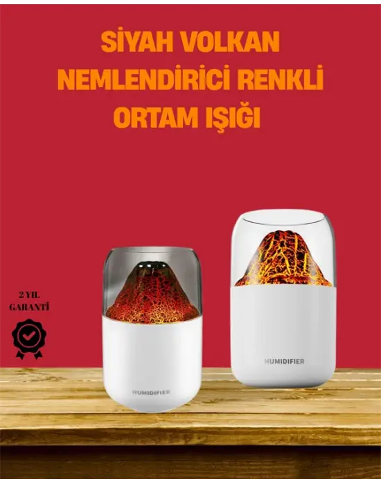Alev Efektli Ultrasonik Difüzör – Sessiz Çalışma