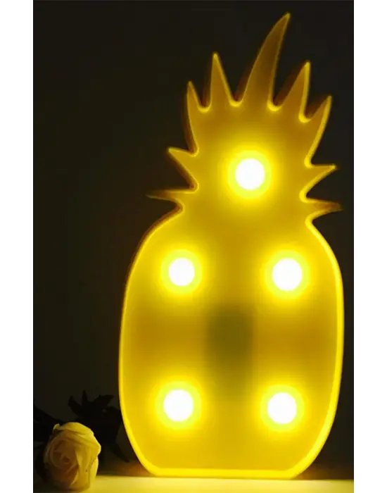 Ananas Şeklinde Ledli Dekoratif Eğlenceli Çocuk Gece Lambası
