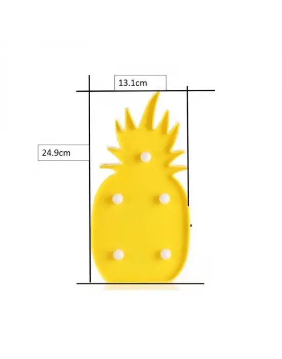 Ananas Şeklinde Ledli Dekoratif Eğlenceli Çocuk Gece Lambası