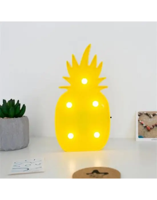 Ananas Şeklinde Ledli Dekoratif Eğlenceli Çocuk Gece Lambası