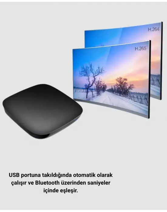 Android Auto Kablosuz Adaptör Bluetooth 5.0 Ve 5.8ghz Wifi Destekli