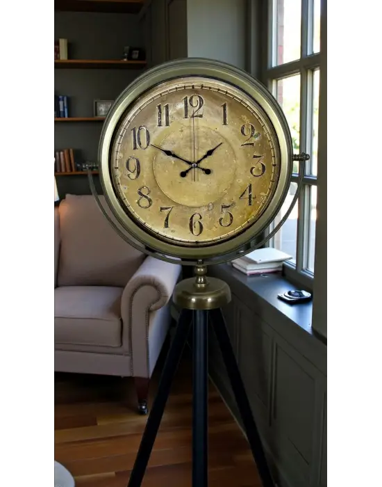 Antique Heritage Eskitme Tripod Ayaklı Saat