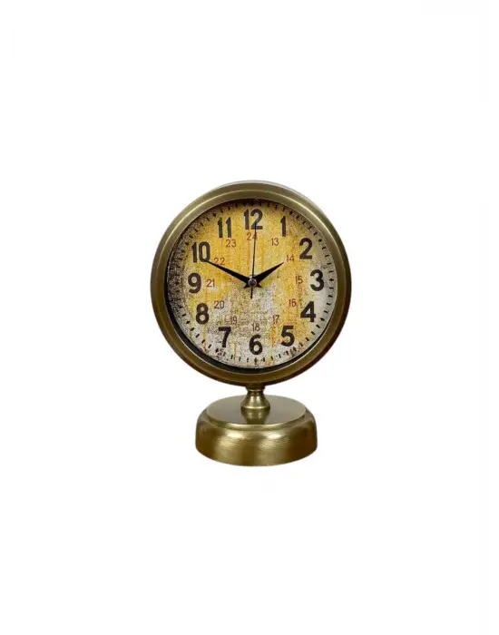 Antique Touch 25x20 Eskitme Metal Masa Saati