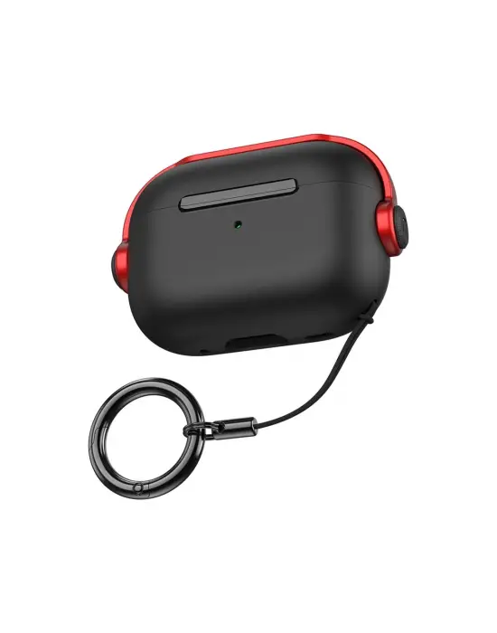 Apple Airpods 3 (3.nesil) Cool Kılıf - Siyah-kırmızı