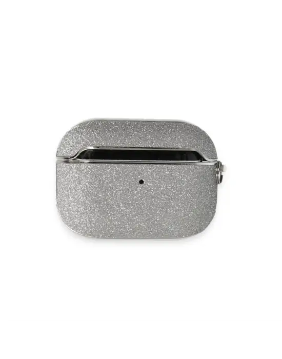 Apple Airpods Pro (1.nesil) Spell Simli Kılıf - Gümüş