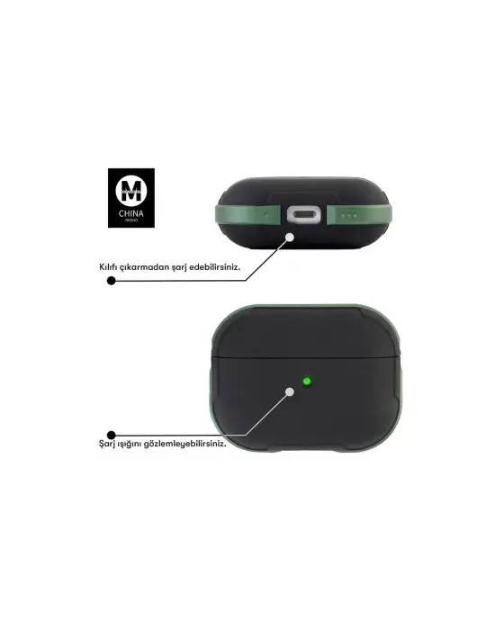 Apple Airpods Pro 2 (2.nesil) Mo-a8 Armor Kılıf - Rainbow