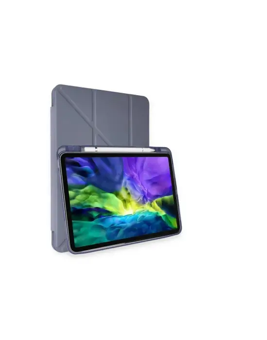 Apple İpad Pro 11 (2018) Kılıf Kalemlikli Mars Tablet Kılıfı - Lavender