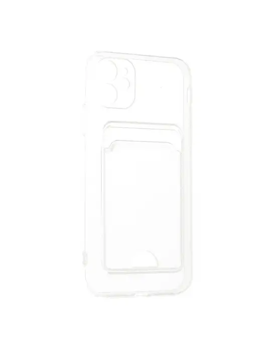 Apple İphone 11 Kılıf Kart Şeffaf Silikon - Şeffaf