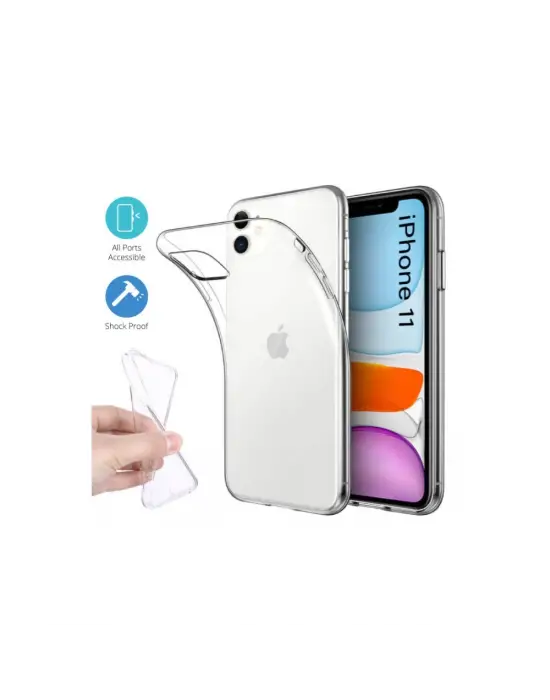 Apple İphone 11 Kılıf Lüx Şeffaf Silikon