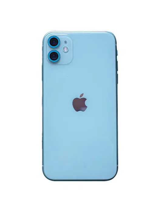 Apple İphone 11 Neon Fosforlu Kamera Lens - Mavi