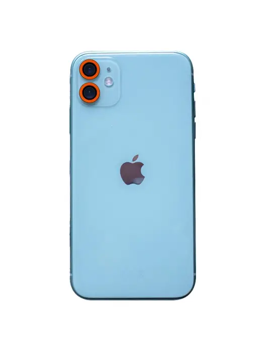 Apple İphone 11 Neon Fosforlu Kamera Lens - Turuncu