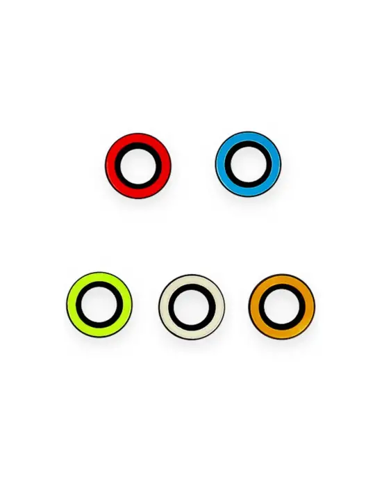 Apple İphone 11 Neon Fosforlu Kamera Lens - Turuncu