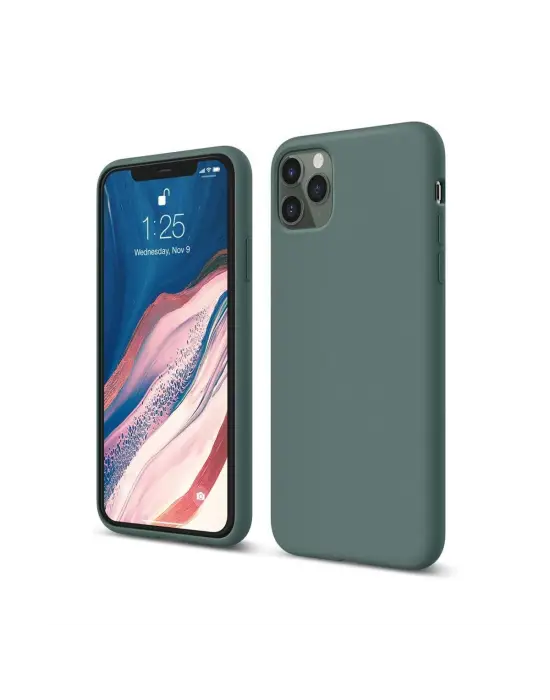 Apple İphone 11 Pro Kılıf First Silikon - Koyu Yeşil