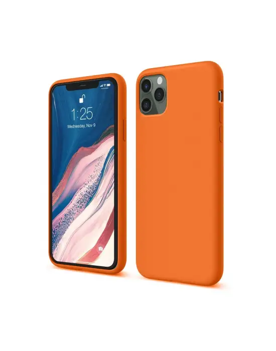 Apple İphone 11 Pro Kılıf First Silikon - Turuncu