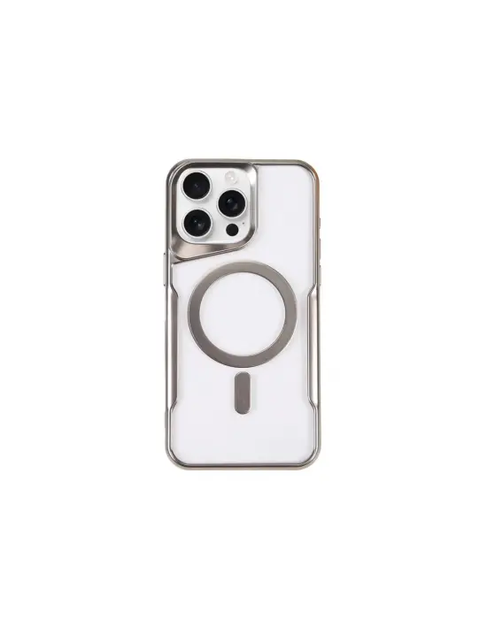 Apple İphone 11 Pro Max Kılıf Boyi Magsafe Silikon Kapak - Gümüş
