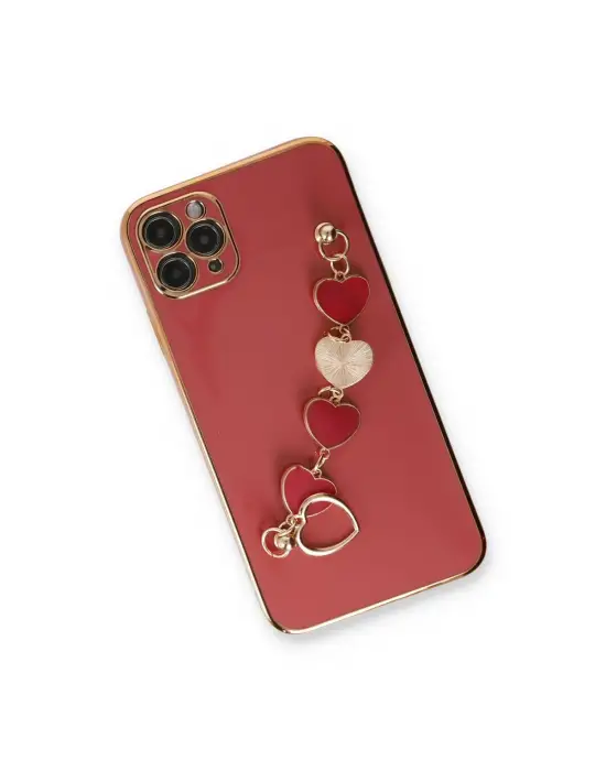Apple İphone 11 Pro Max Kılıf Esila Silikon - Kırmızı